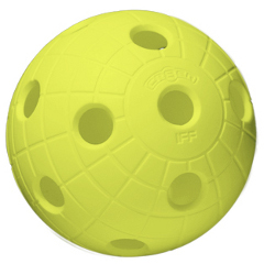 Мяч для флорбола Кратер (неоновый жёлтый)