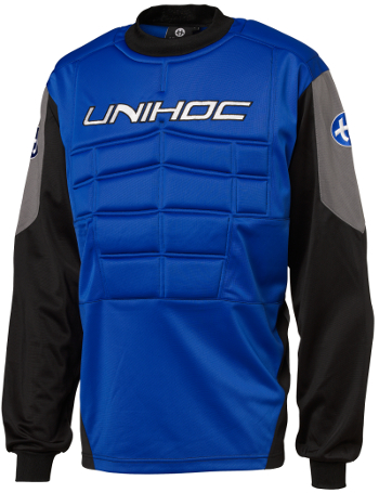 Свитер вратарский Goalie sweater Blocker blue/black Unihoc