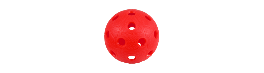 (арт. 50974) Мяч для флорбола Unihoc DYNAMIC, красный