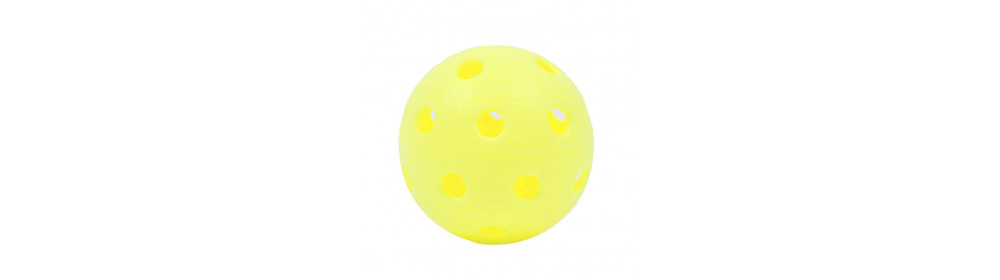 (арт. 51060) Мяч флорбольный CR8ER «Кратер»,  светло-жёлтый