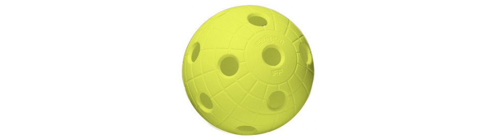 (арт. 51062) Мяч флорбольный CR8ER «Кратер»,  неоновый жёлтый