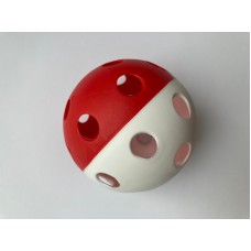 (арт. 51991) Мяч флорбольный детский Original («Оригинал»)  красно-белый