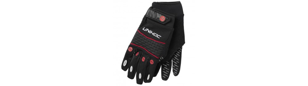 (арт. 12617) Перчатки вратарские Unihoc Champion black/red (размер: XXL)