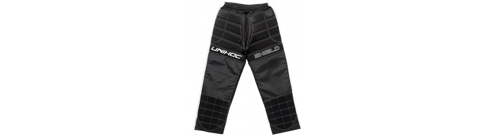 (22162) Штаны вратарские Unihoc SHIELD black/white (размер на рост 160см)