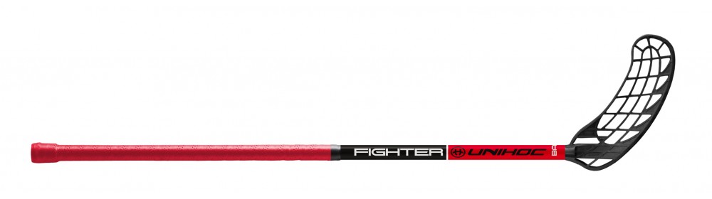 (арт. 10356) Клюшка для флорбола Unihoc FIGHTER чёрно-красная 96cm