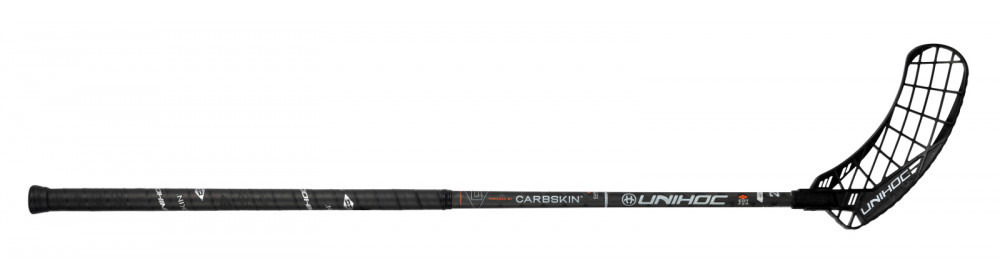 (арт. 24135) Клюшка для флорбола Unihoc EPIC CARBSKIN® Feather Light 29 black/neon orange 96cm